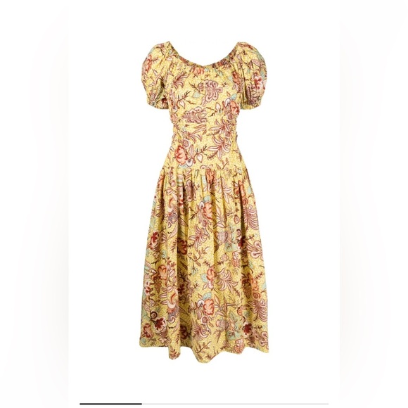 Ulla Johnson Dresses & Skirts - Ulla Johnson Floral Yellow Dress